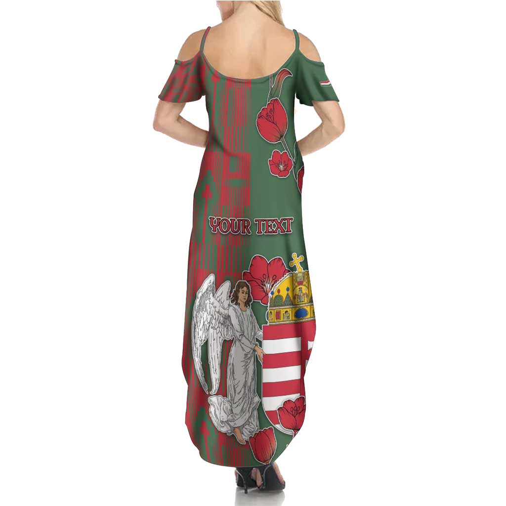 Personalized Hungary Family Matching Summer Maxi Dress and Hawaiian Shirt Coat Of Arms 1896 - Wonder Print Shop