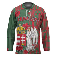 Personalized Hungary Hockey Jersey Coat Of Arms 1896 - Wonder Print Shop