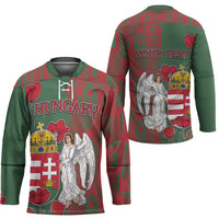 Personalized Hungary Hockey Jersey Coat Of Arms 1896 - Wonder Print Shop