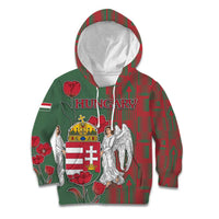 Personalized Hungary Kid Hoodie Coat Of Arms 1896 - Wonder Print Shop