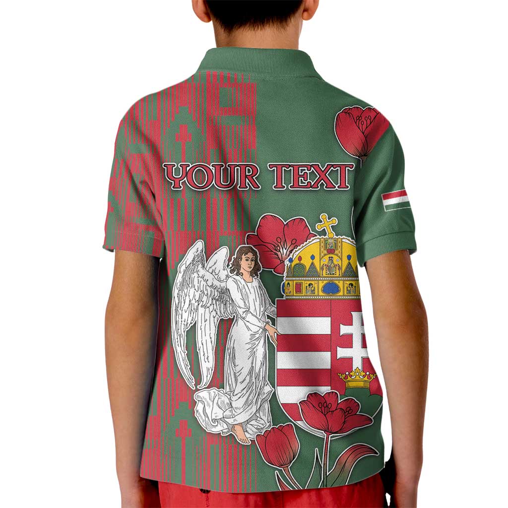 Personalized Hungary Kid Polo Shirt Coat Of Arms 1896 - Wonder Print Shop