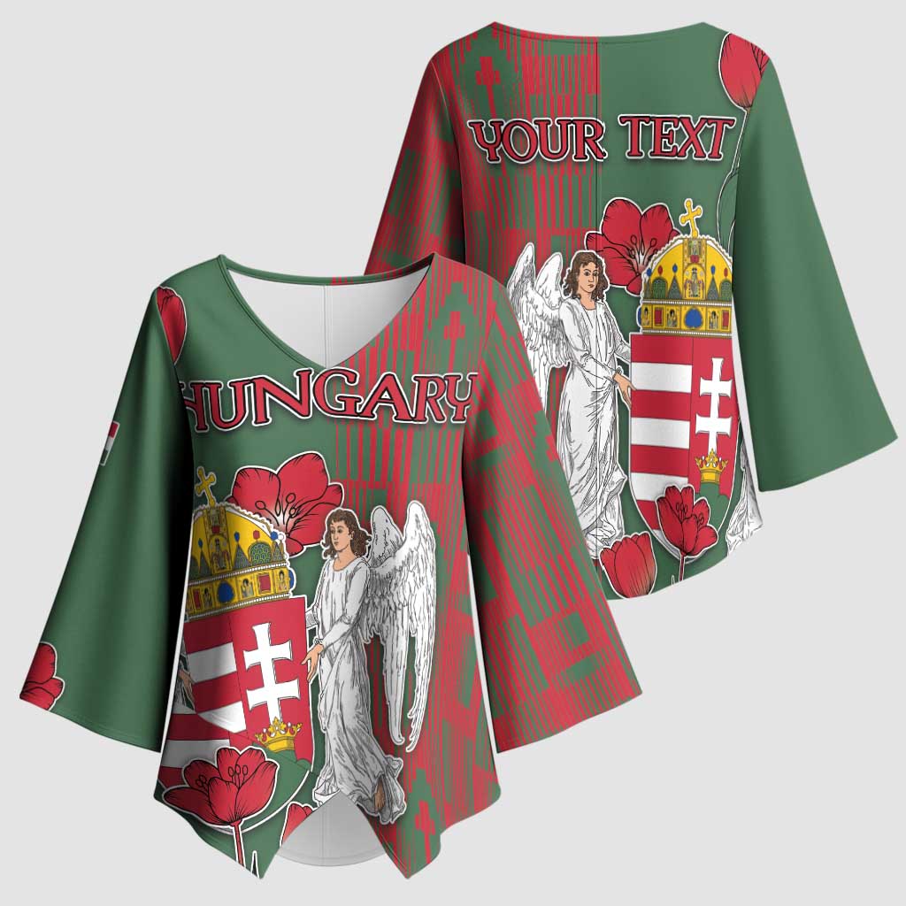 Personalized Hungary Kimono Sleeve Blouse Coat Of Arms 1896 - Wonder Print Shop