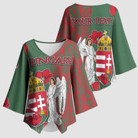 Personalized Hungary Kimono Sleeve Blouse Coat Of Arms 1896 - Wonder Print Shop
