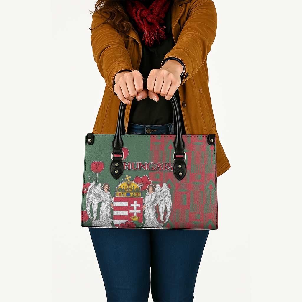 Hungary Leather Bag Coat Of Arms 1896 - Wonder Print Shop