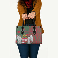 Hungary Leather Bag Coat Of Arms 1896 - Wonder Print Shop