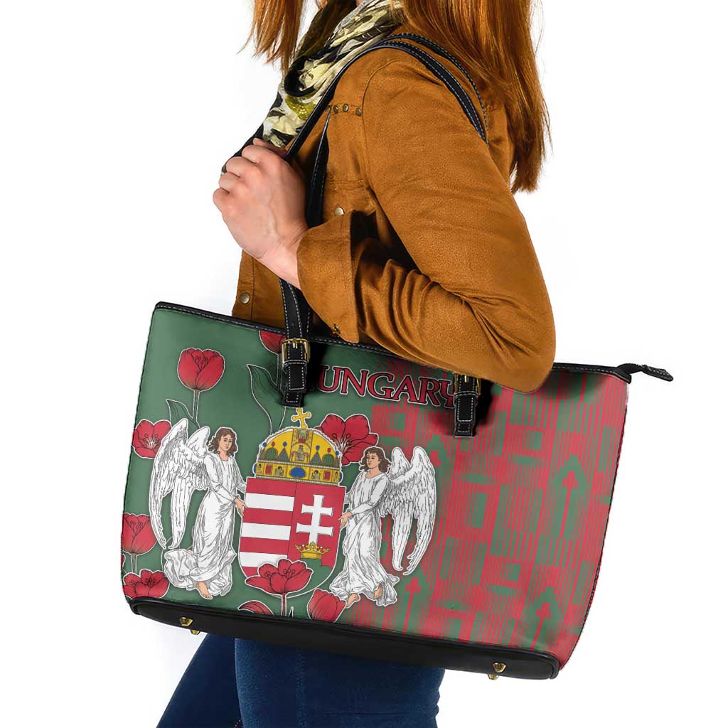 Hungary Leather Tote Bag Coat Of Arms 1896 - Wonder Print Shop
