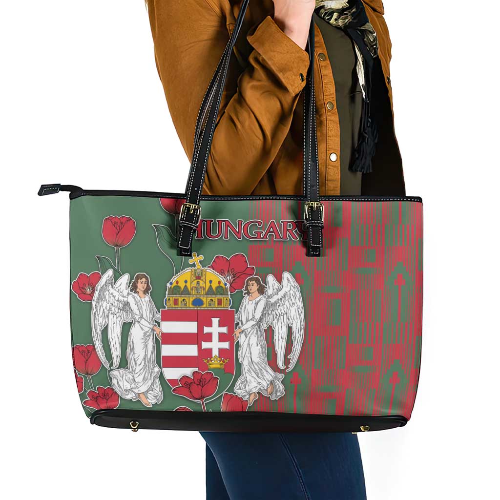 Hungary Leather Tote Bag Coat Of Arms 1896 - Wonder Print Shop