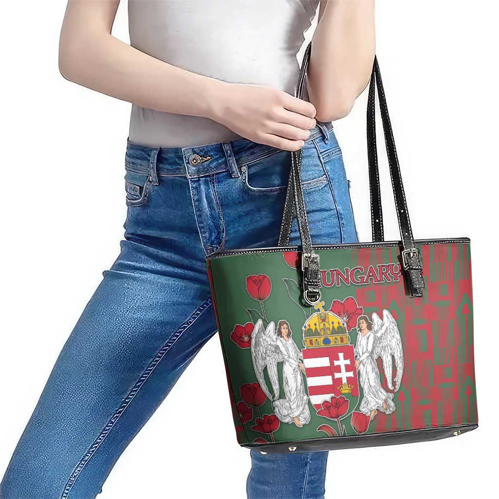 Hungary Leather Tote Bag Coat Of Arms 1896 - Wonder Print Shop