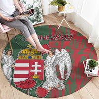 Hungary Round Carpet Coat Of Arms 1896 - Wonder Print Shop