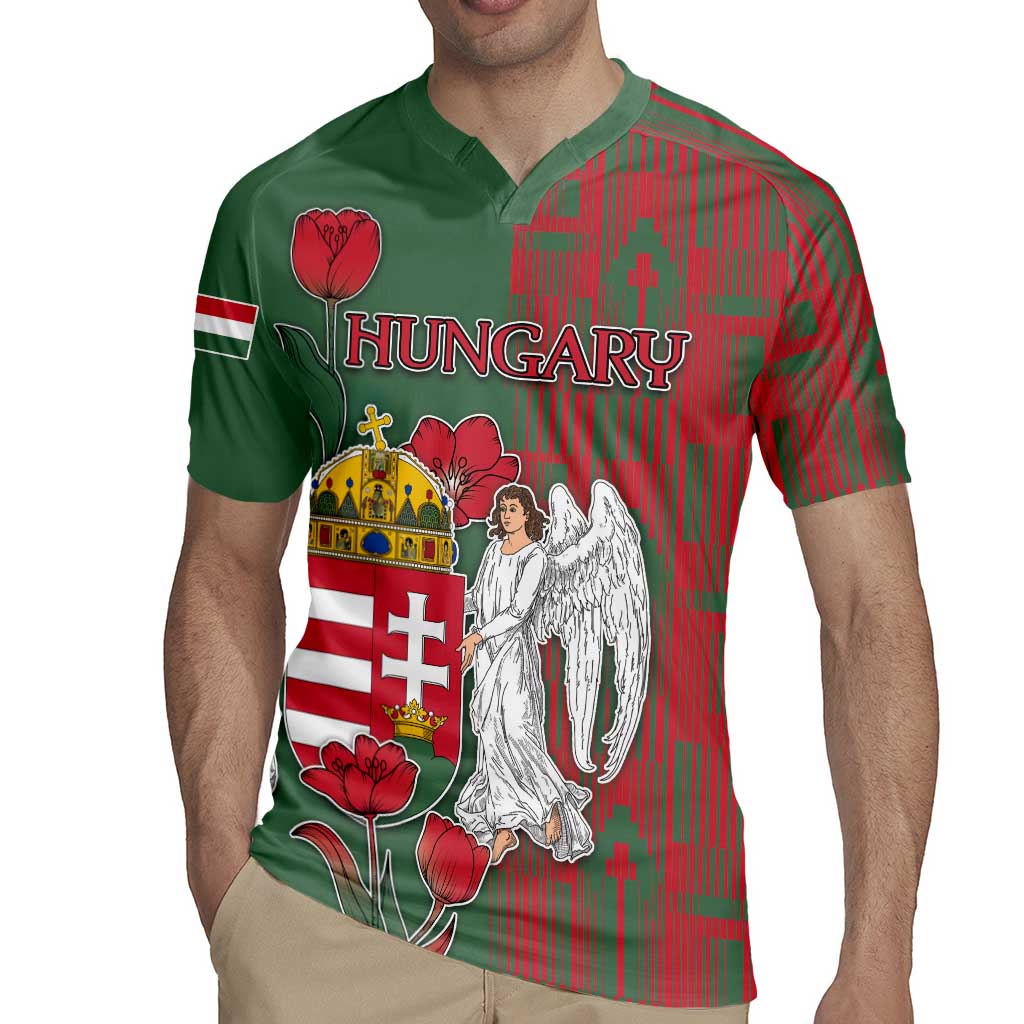 Personalized Hungary Rugby Jersey Coat Of Arms 1896 - Wonder Print Shop