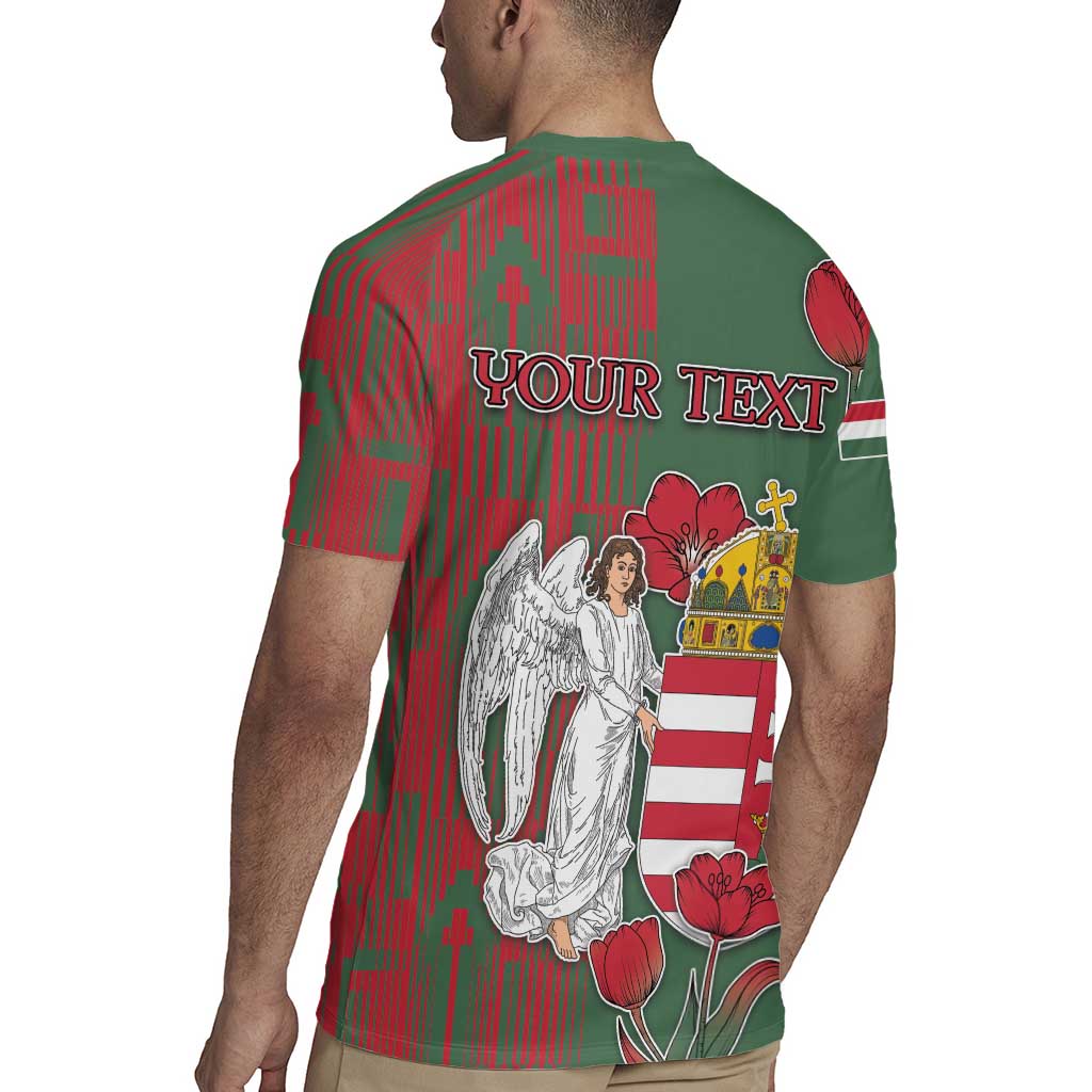 Personalized Hungary Rugby Jersey Coat Of Arms 1896 - Wonder Print Shop