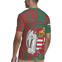 Personalized Hungary Rugby Jersey Coat Of Arms 1896 - Wonder Print Shop