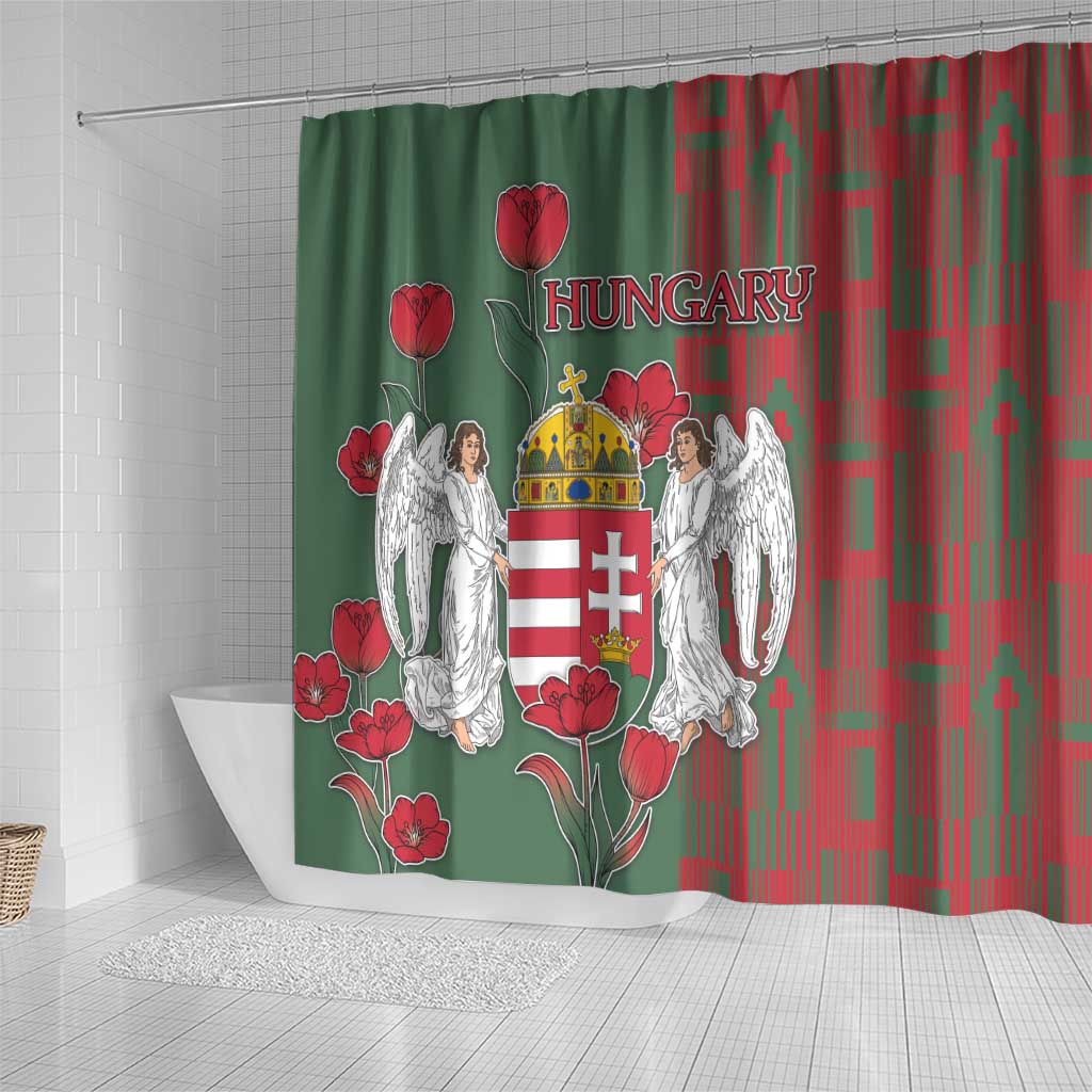 Hungary Shower Curtain Coat Of Arms 1896 - Wonder Print Shop