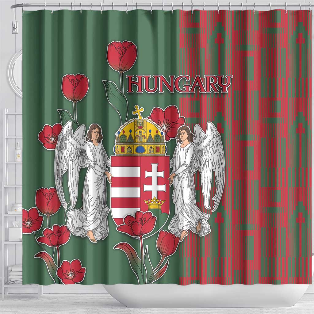 Hungary Shower Curtain Coat Of Arms 1896 - Wonder Print Shop