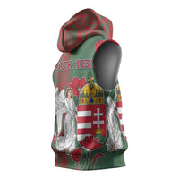Personalized Hungary Sleeveless Hoodie Coat Of Arms 1896 - Wonder Print Shop