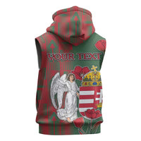 Personalized Hungary Sleeveless Zip Hoodie Coat Of Arms 1896 - Wonder Print Shop