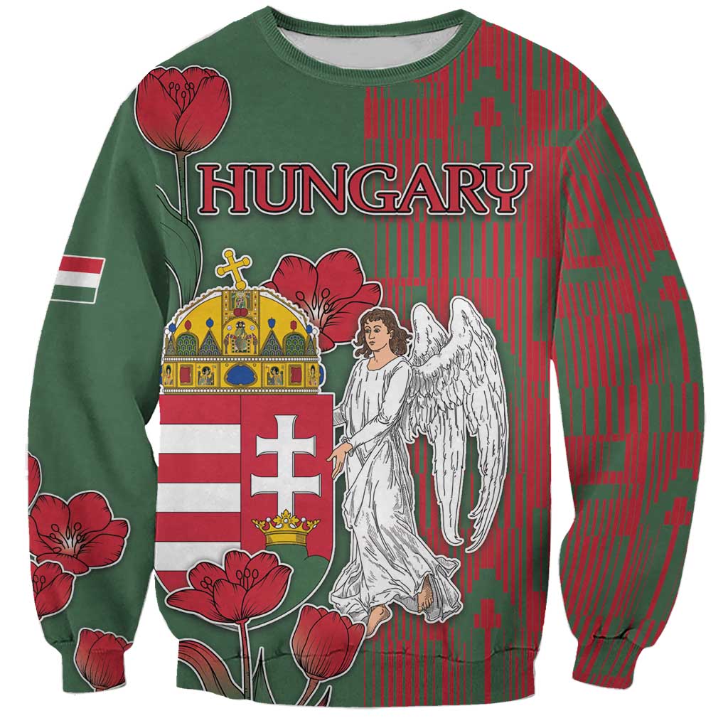 Personalized Hungary Sweatshirt Coat Of Arms 1896 - Wonder Print Shop