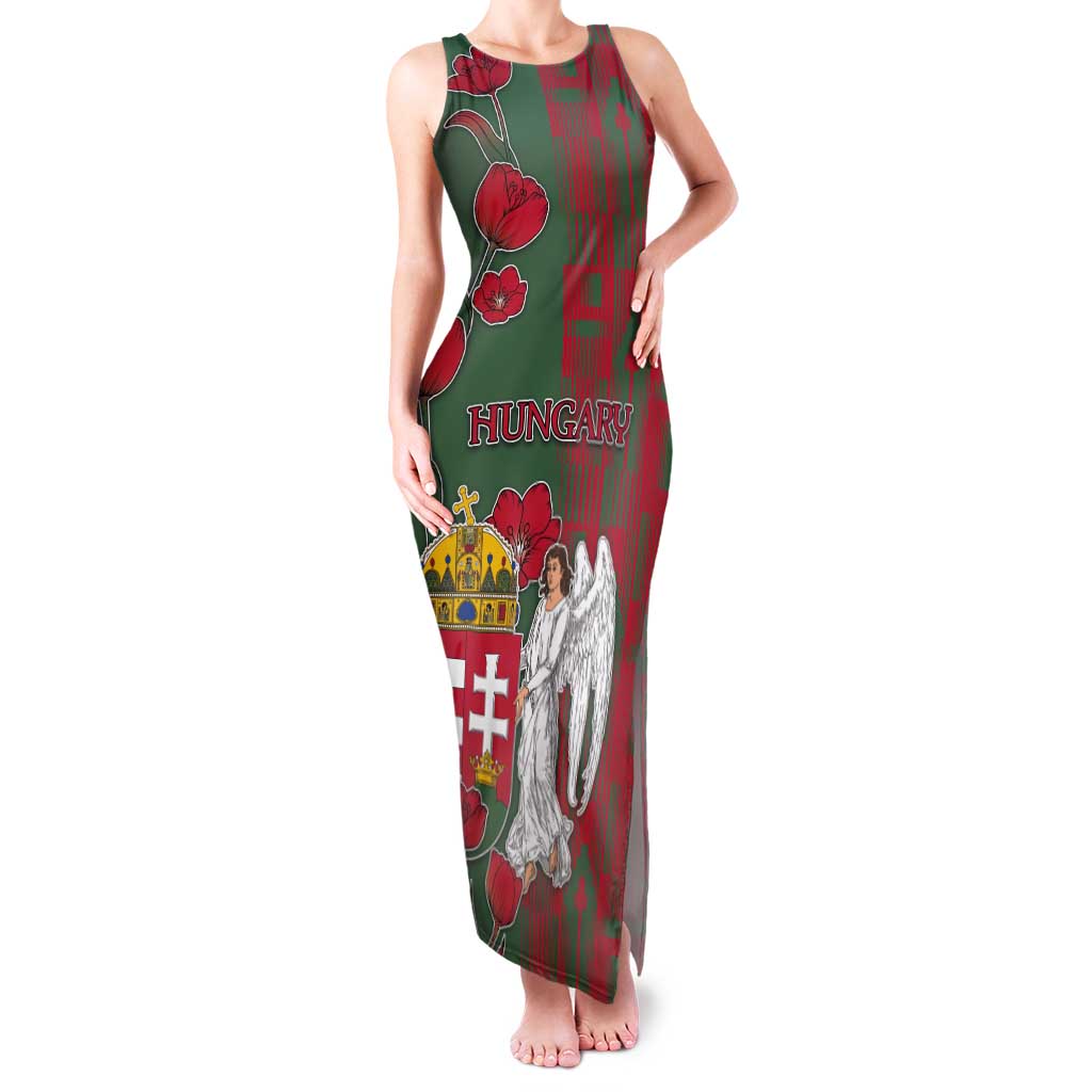 Personalized Hungary Tank Maxi Dress Coat Of Arms 1896 - Wonder Print Shop