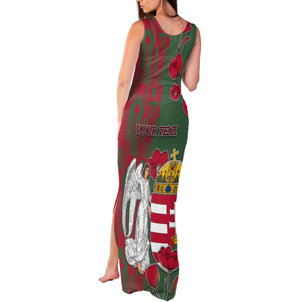 Personalized Hungary Tank Maxi Dress Coat Of Arms 1896 - Wonder Print Shop