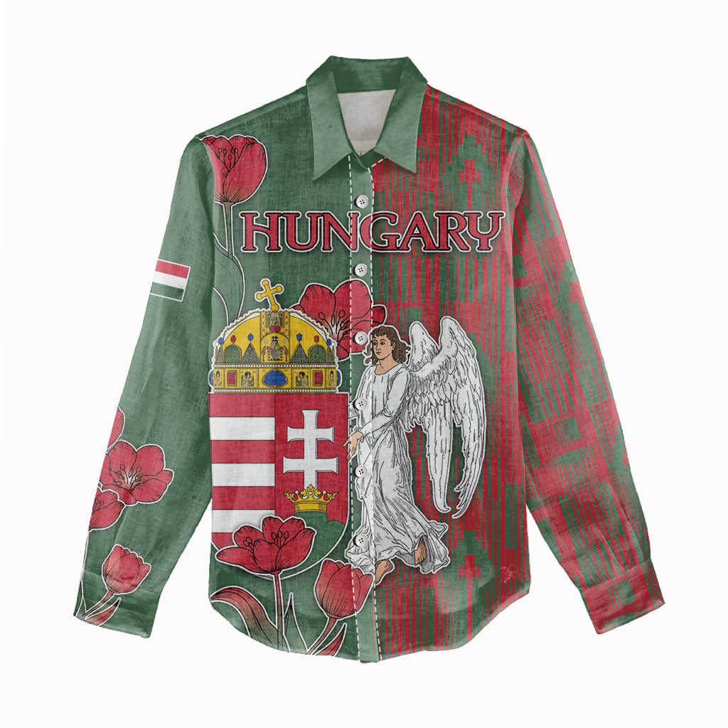 Personalized Hungary Women Casual Shirt Coat Of Arms 1896 - Wonder Print Shop
