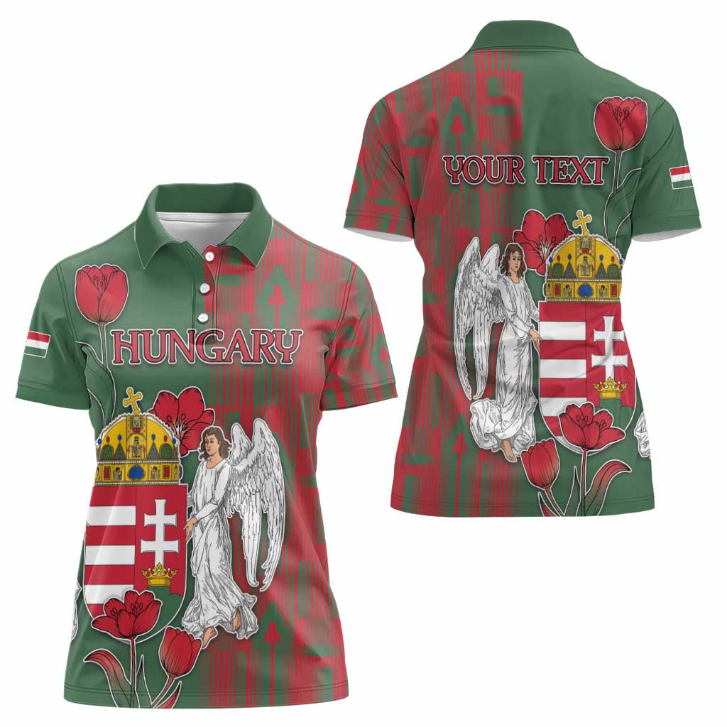 Personalized Hungary Women Polo Shirt Coat Of Arms 1896 - Wonder Print Shop