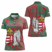 Personalized Hungary Women Polo Shirt Coat Of Arms 1896 - Wonder Print Shop