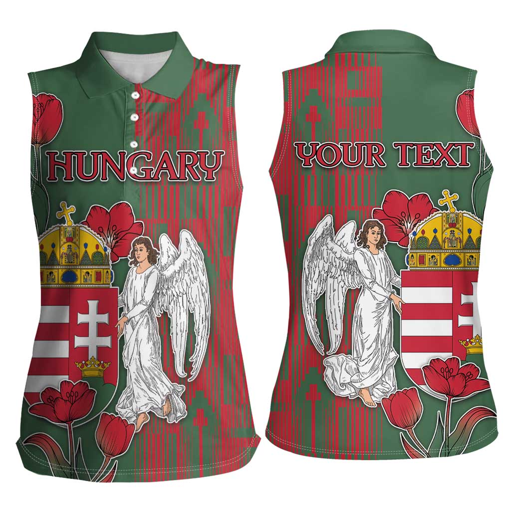 Personalized Hungary Women Sleeveless Polo Shirt Coat Of Arms 1896 - Wonder Print Shop