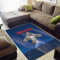 Iceland Area Rug The Gyrfalcon With Symbol - Wonder Print Shop