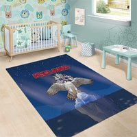 Iceland Area Rug The Gyrfalcon With Symbol - Wonder Print Shop