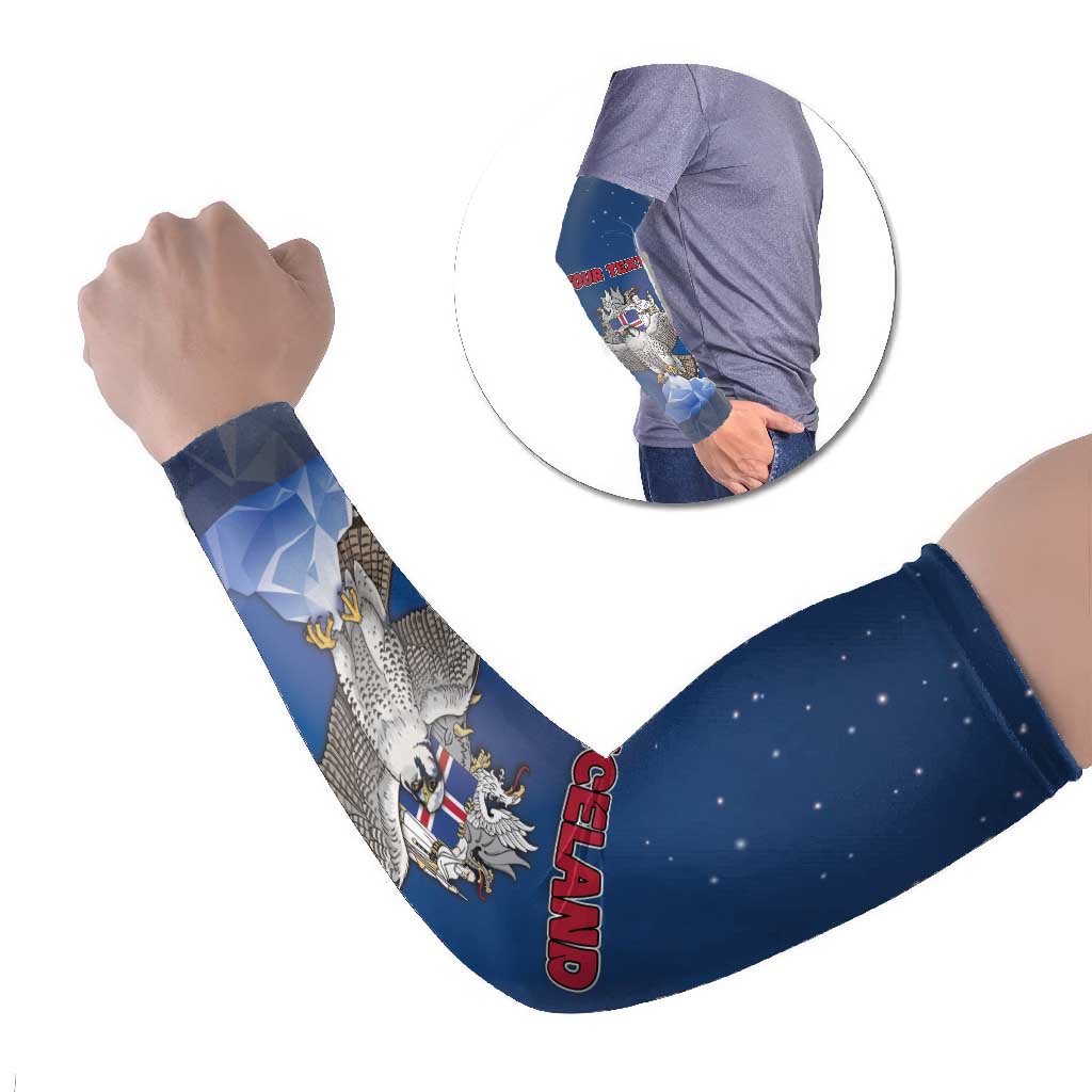 Iceland Arm Sleeves The Gyrfalcon With Symbol - Wonder Print Shop