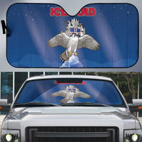 Iceland Auto Sun Shade The Gyrfalcon With Symbol - Wonder Print Shop