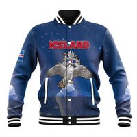 Personalized Iceland Baseball Jacket The Gyrfalcon With Symbol - Wonder Print Shop