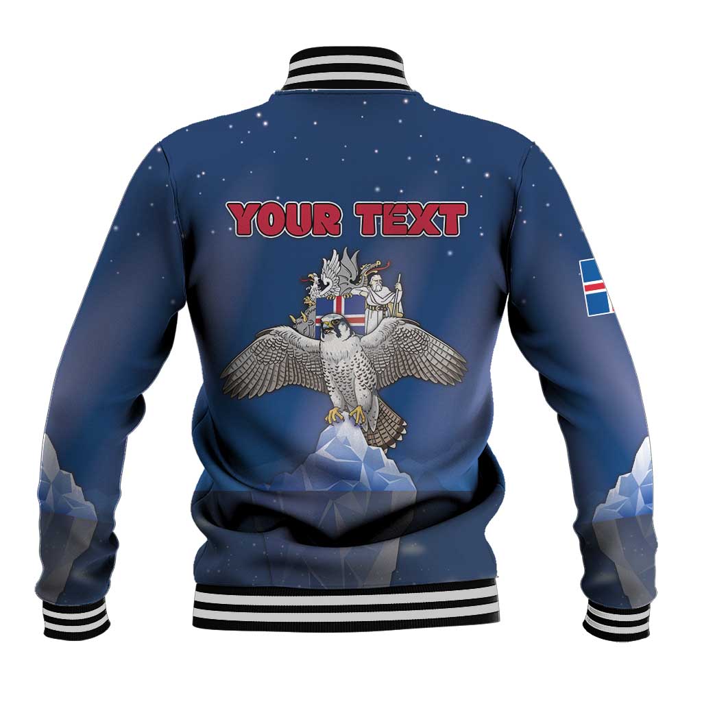 Personalized Iceland Baseball Jacket The Gyrfalcon With Symbol - Wonder Print Shop