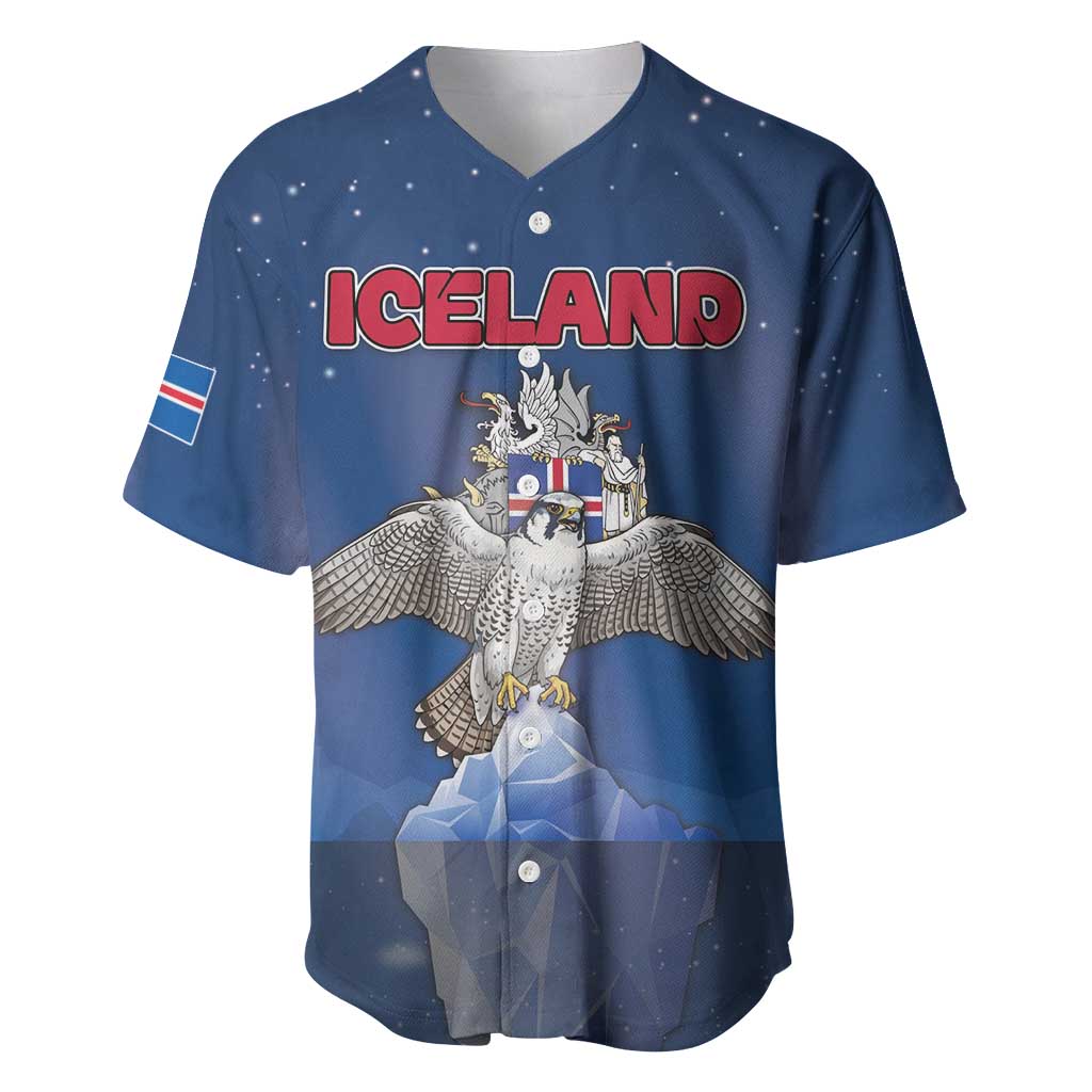 Personalized Iceland Baseball Jersey The Gyrfalcon With Symbol - Wonder Print Shop