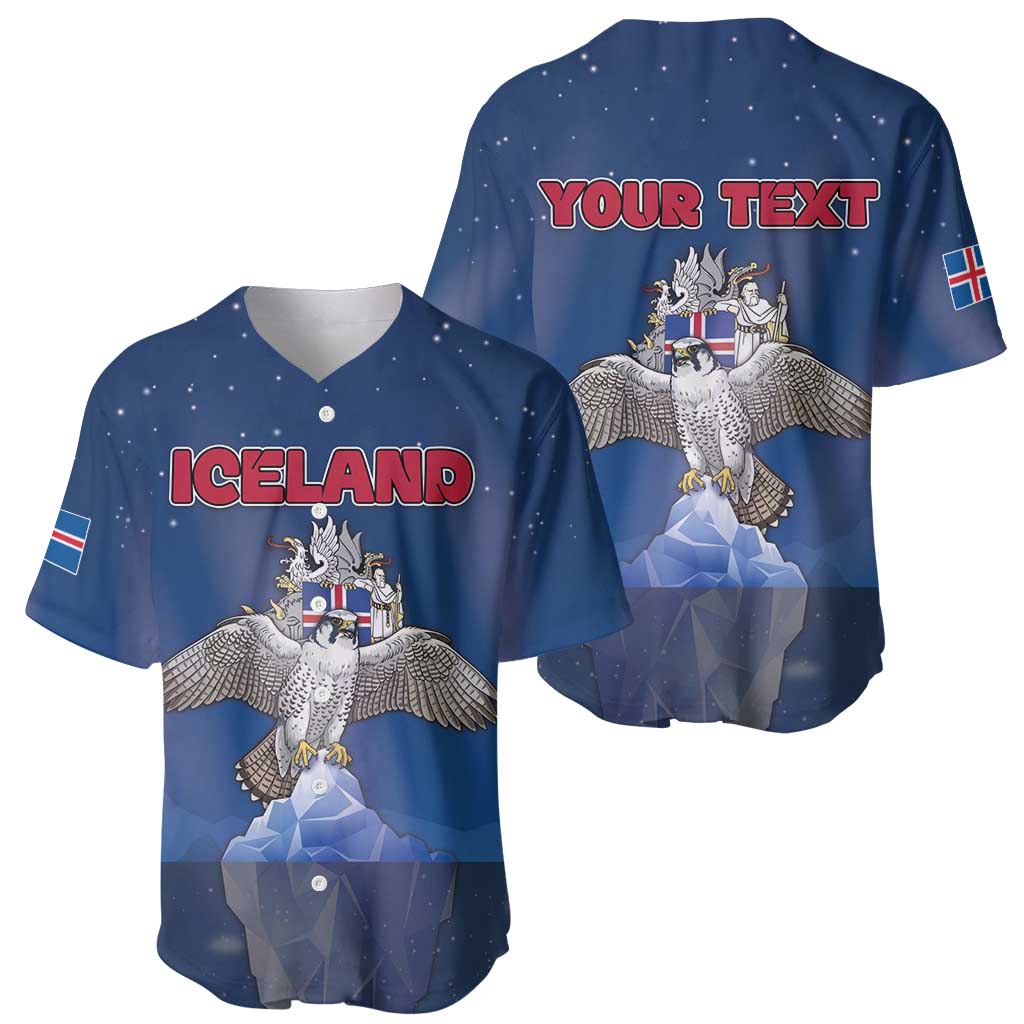 Personalized Iceland Baseball Jersey The Gyrfalcon With Symbol - Wonder Print Shop