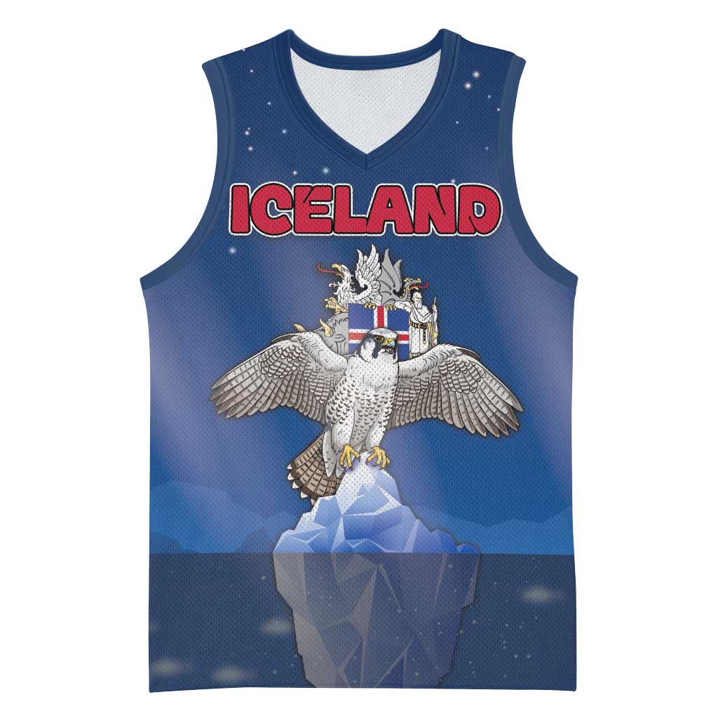 Personalized Iceland Basketball Jersey The Gyrfalcon With Symbol - Wonder Print Shop