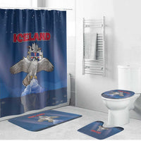 Iceland Bathroom Set The Gyrfalcon With Symbol - Wonder Print Shop