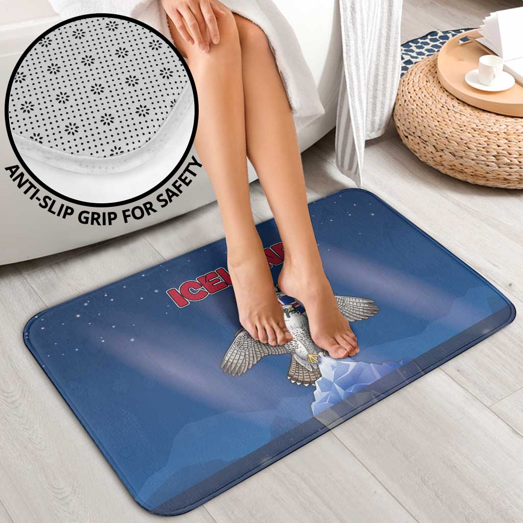 Iceland Bathroom Set The Gyrfalcon With Symbol - Wonder Print Shop