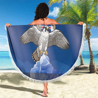 Iceland Beach Blanket The Gyrfalcon With Symbol - Wonder Print Shop