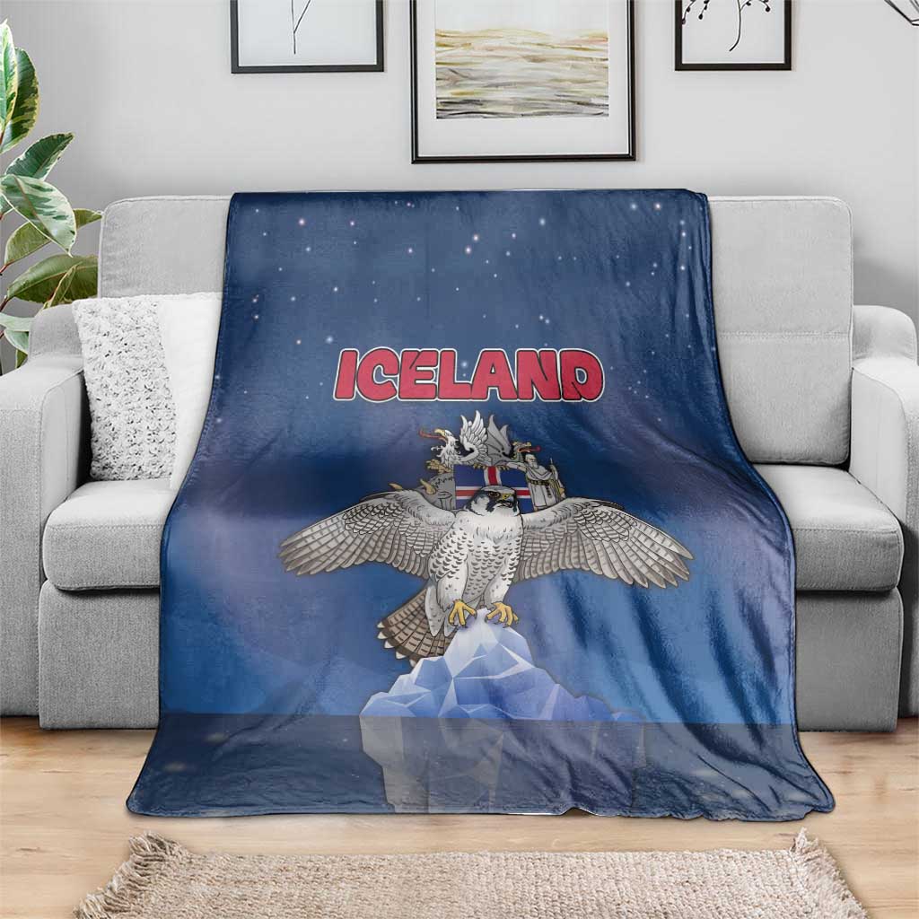 Iceland Blanket The Gyrfalcon With Symbol - Wonder Print Shop