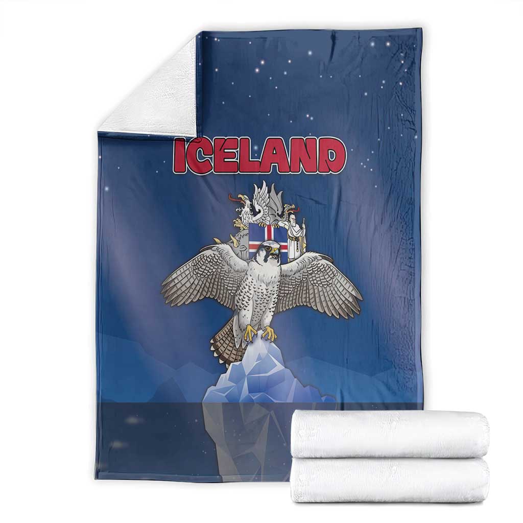 Iceland Blanket The Gyrfalcon With Symbol - Wonder Print Shop