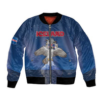 Personalized Iceland Bomber Jacket The Gyrfalcon With Symbol - Wonder Print Shop
