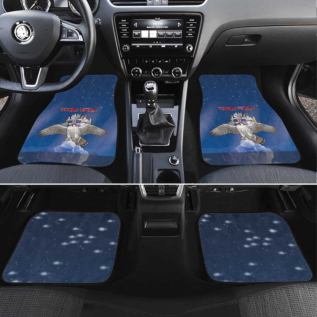 Iceland Car Mats The Gyrfalcon With Symbol - Wonder Print Shop