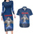 Personalized Iceland Couples Matching Long Sleeve Bodycon Dress and Hawaiian Shirt The Gyrfalcon With Symbol - Wonder Print Shop