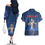 Personalized Iceland Couples Matching Off The Shoulder Long Sleeve Dress and Hawaiian Shirt The Gyrfalcon With Symbol - Wonder Print Shop