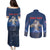 Personalized Iceland Couples Matching Puletasi and Long Sleeve Button Shirt The Gyrfalcon With Symbol - Wonder Print Shop