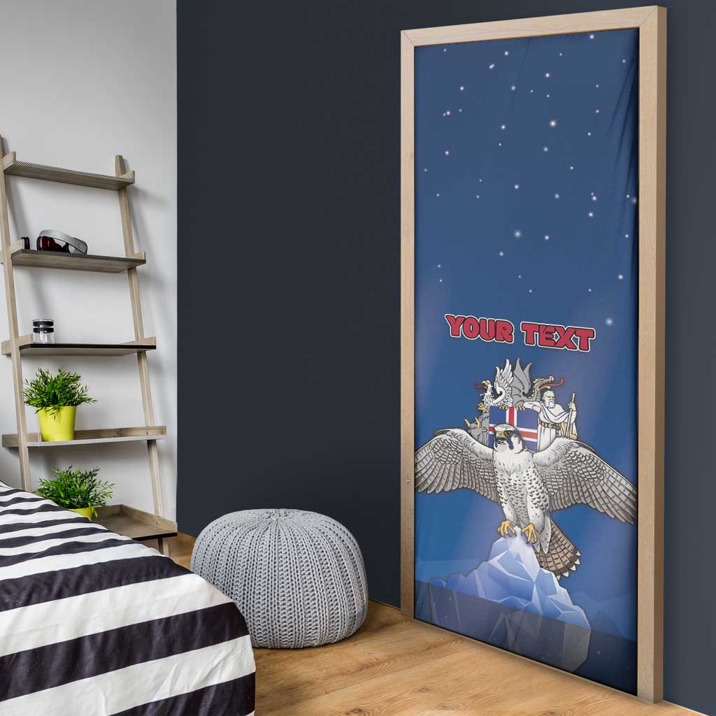 Iceland Door Cover The Gyrfalcon With Symbol - Wonder Print Shop