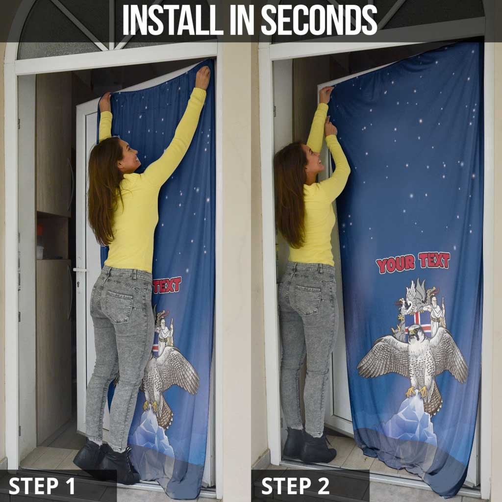 Iceland Door Cover The Gyrfalcon With Symbol - Wonder Print Shop
