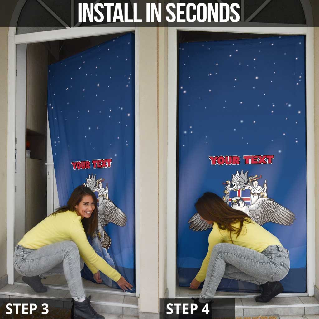 Iceland Door Cover The Gyrfalcon With Symbol - Wonder Print Shop