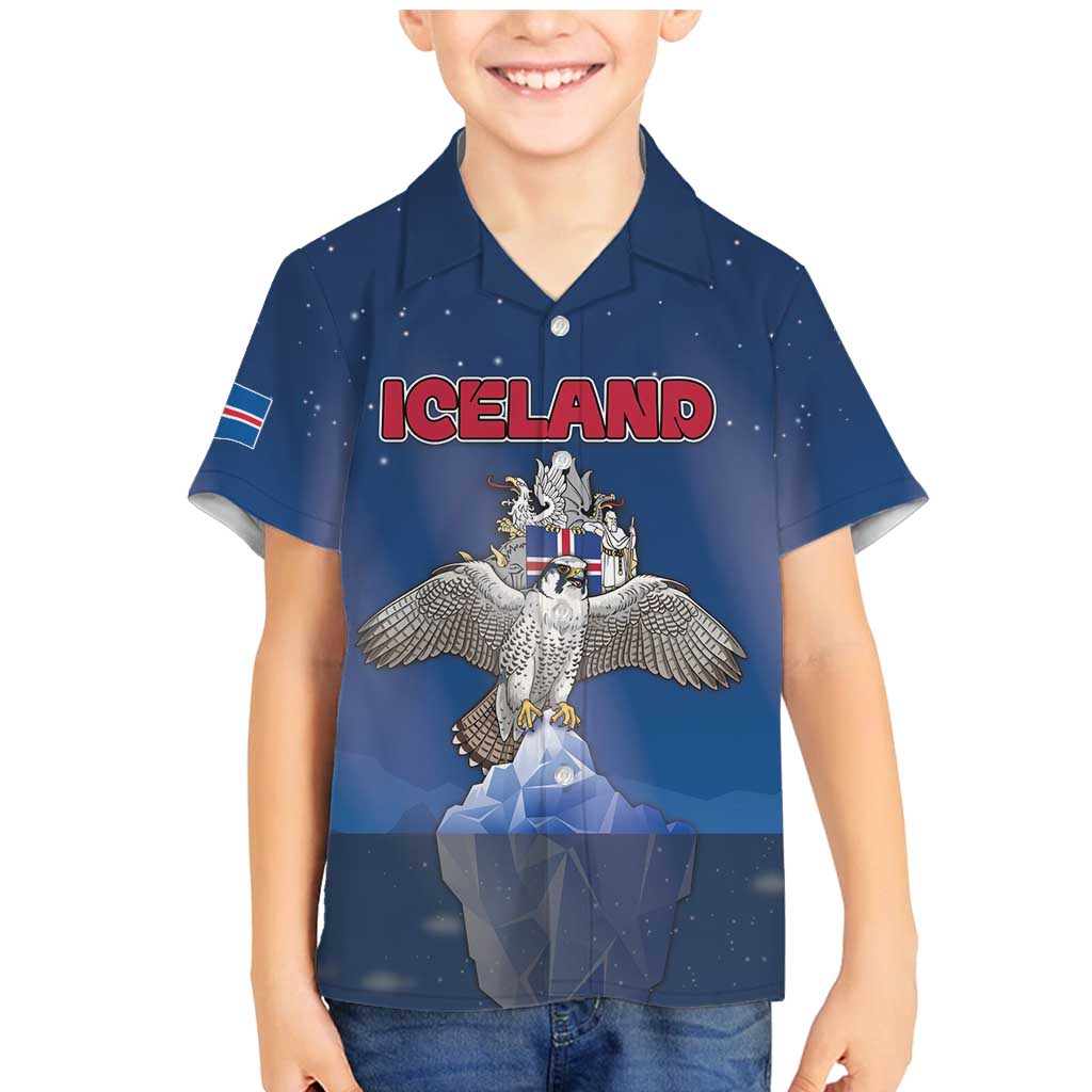 Personalized Iceland Family Matching Mermaid Dress and Hawaiian Shirt The Gyrfalcon With Symbol - Wonder Print Shop